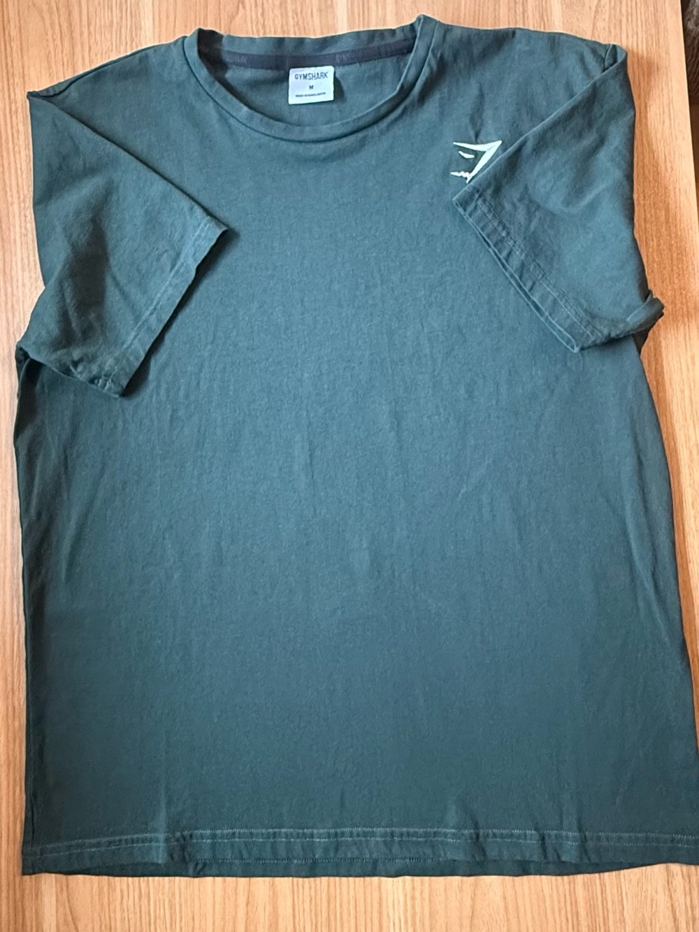 Gymshark Men's Dark Green Classic Crew Neck T-Shirt Size Medium